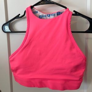 CHESTEE hot pink sports bra